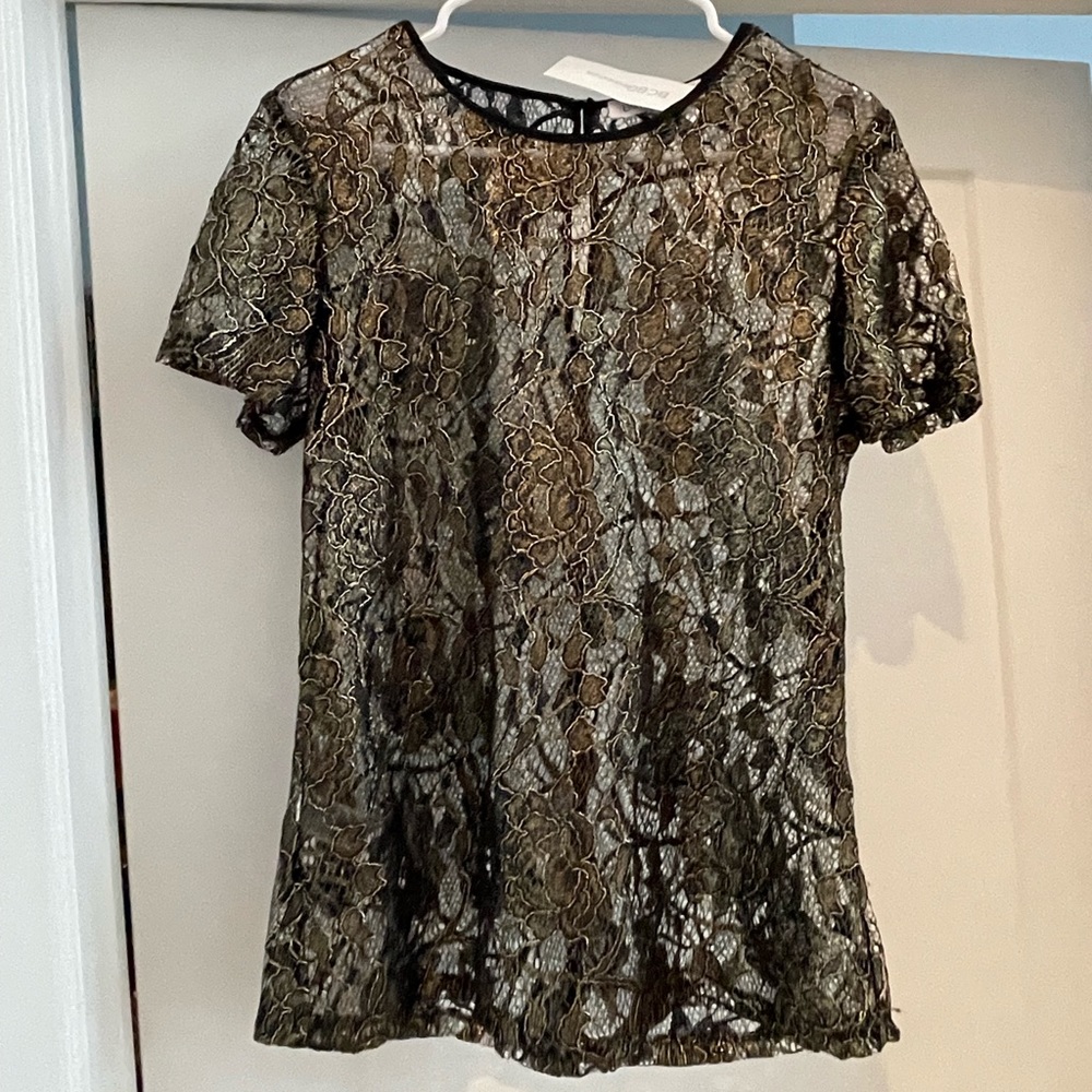 Beautiful lacy see-through top.